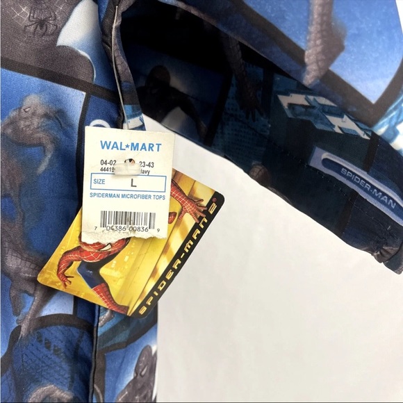 Vtg 2004 Mens Spiderman 2 Button Down Shirt Sz L NOS NWT All Over Print - Picture 4 of 7